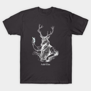 Vintage Stag - Add Gin T-Shirt